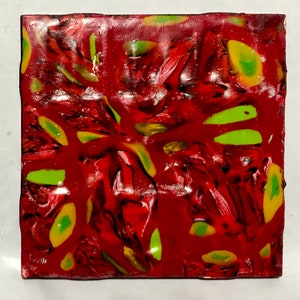 Negroni Marbled Tile Coasters, Alcohol Ink image 2