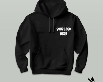 Custom Hoodie, Personalised Printed Hoodie, Logo Sweatshirt, Custom Text Hoodie, Gift for Him Her, Event Clothing