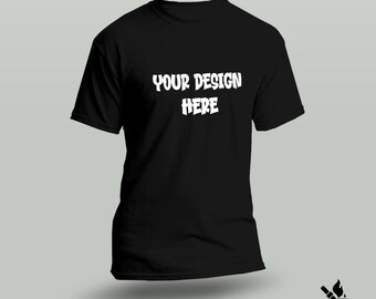 Custom T-Shirt, Personalised Tee, Add Your Text or Logo, Gift for Men
