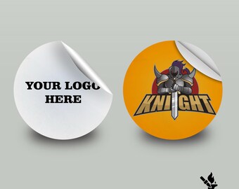Custom Vinyl Stickers, Waterproof Decals, Logo Labels, Round Labels