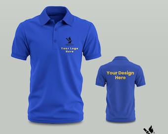 Custom Polo Shirt, Personalised Printed Polo, Logo Polo Shirt, Business Uniform, Event Clothing, Promotional Wear