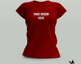 Custom T-Shirt, Personalised Tee, Add Your Text or Logo, Gift for Women
