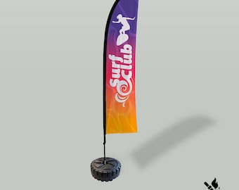 Custom Feather Flag, Outdoor Advertising Flag, Event Display, Business Banner
