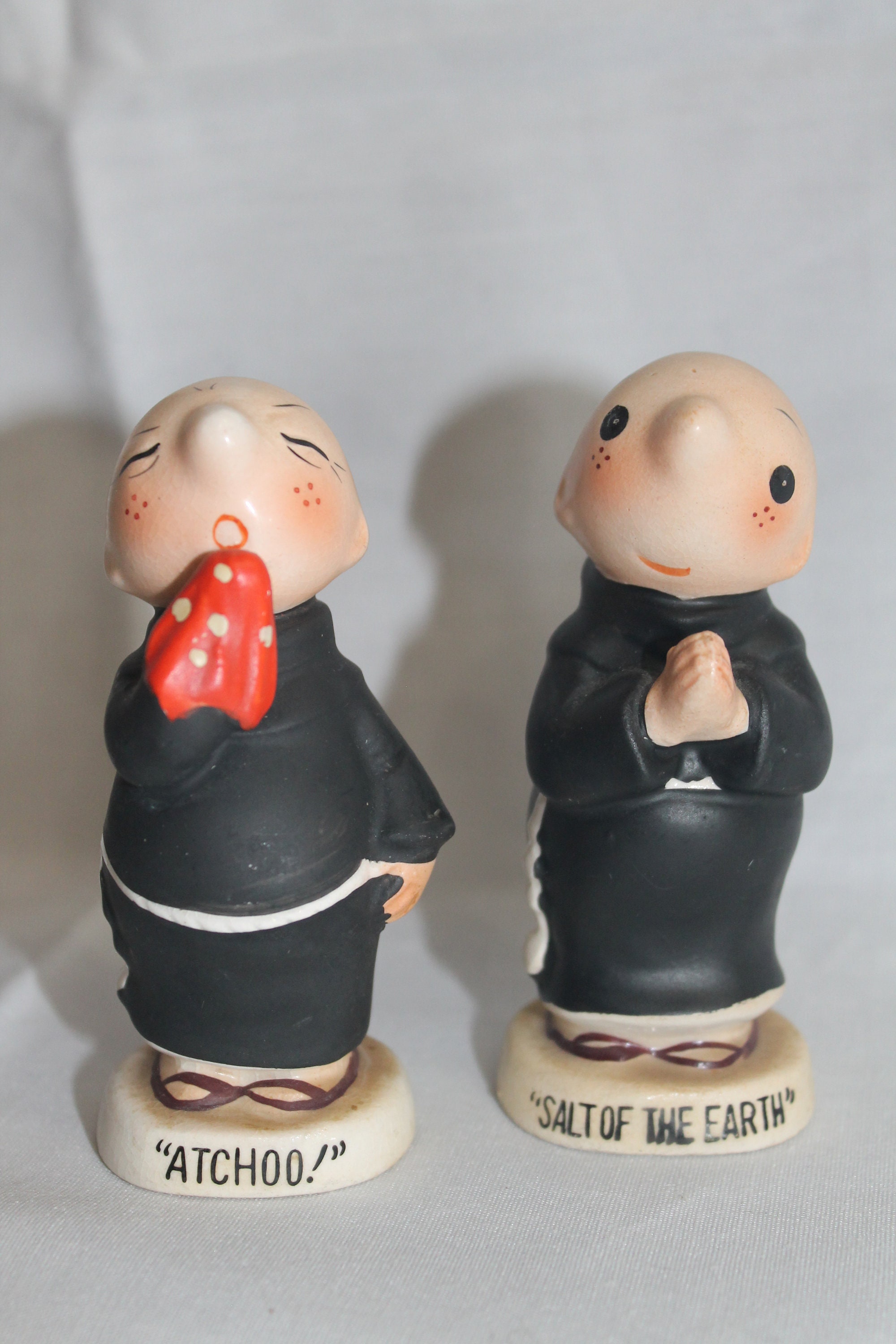 Monk Salt and Pepper - Etsy