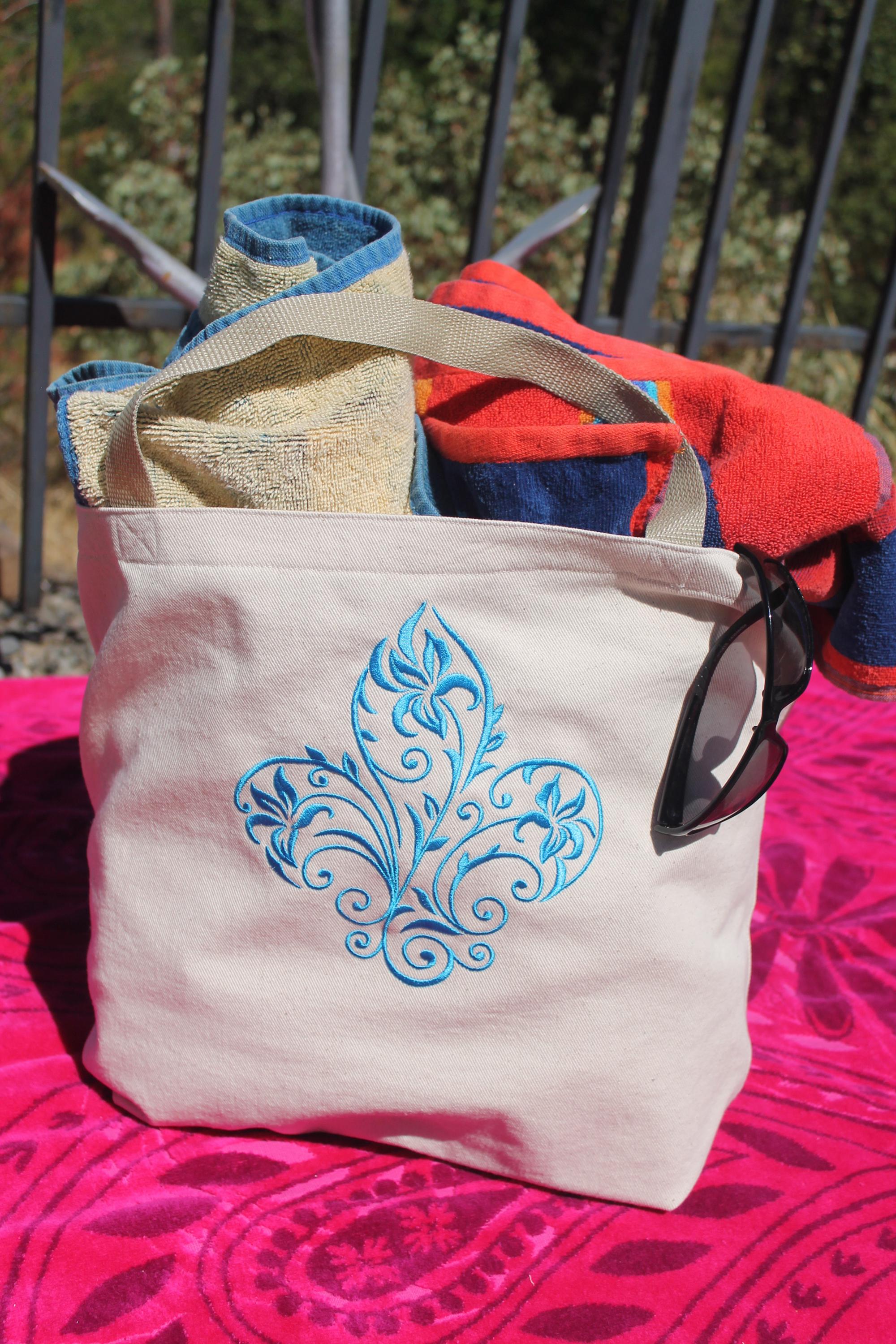 Fleur De Lis Tote Etsy