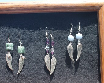 Angel wing earrings