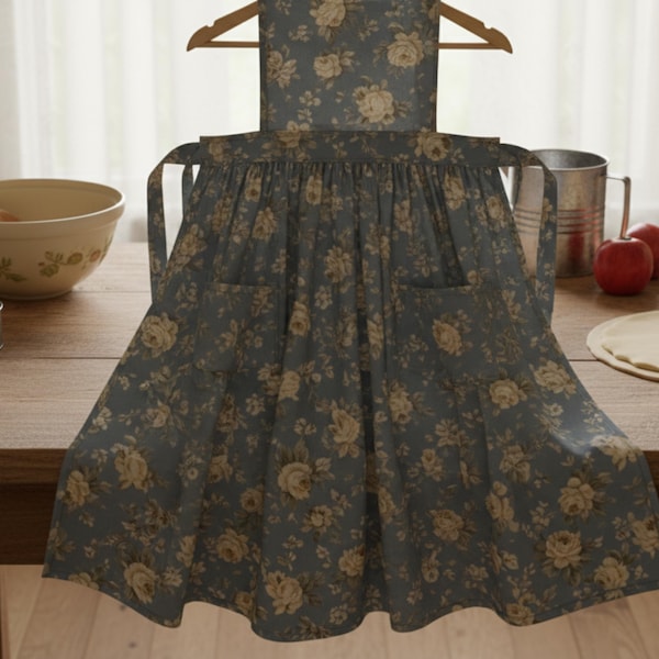 Vintage 1950s Apron Sewing Pattern – Classic Bib Style (Digital PDF)