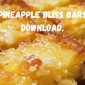 BESTE Recept voor Ananas Bliss Bars Download/GRATIS receptenkaartbundel bij aankoop