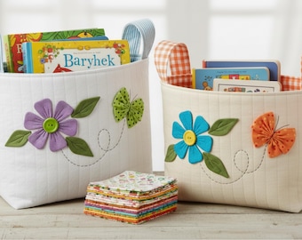 Quilt Basket Sewing Pattern: Fabric Baskets (PDF Pattern)