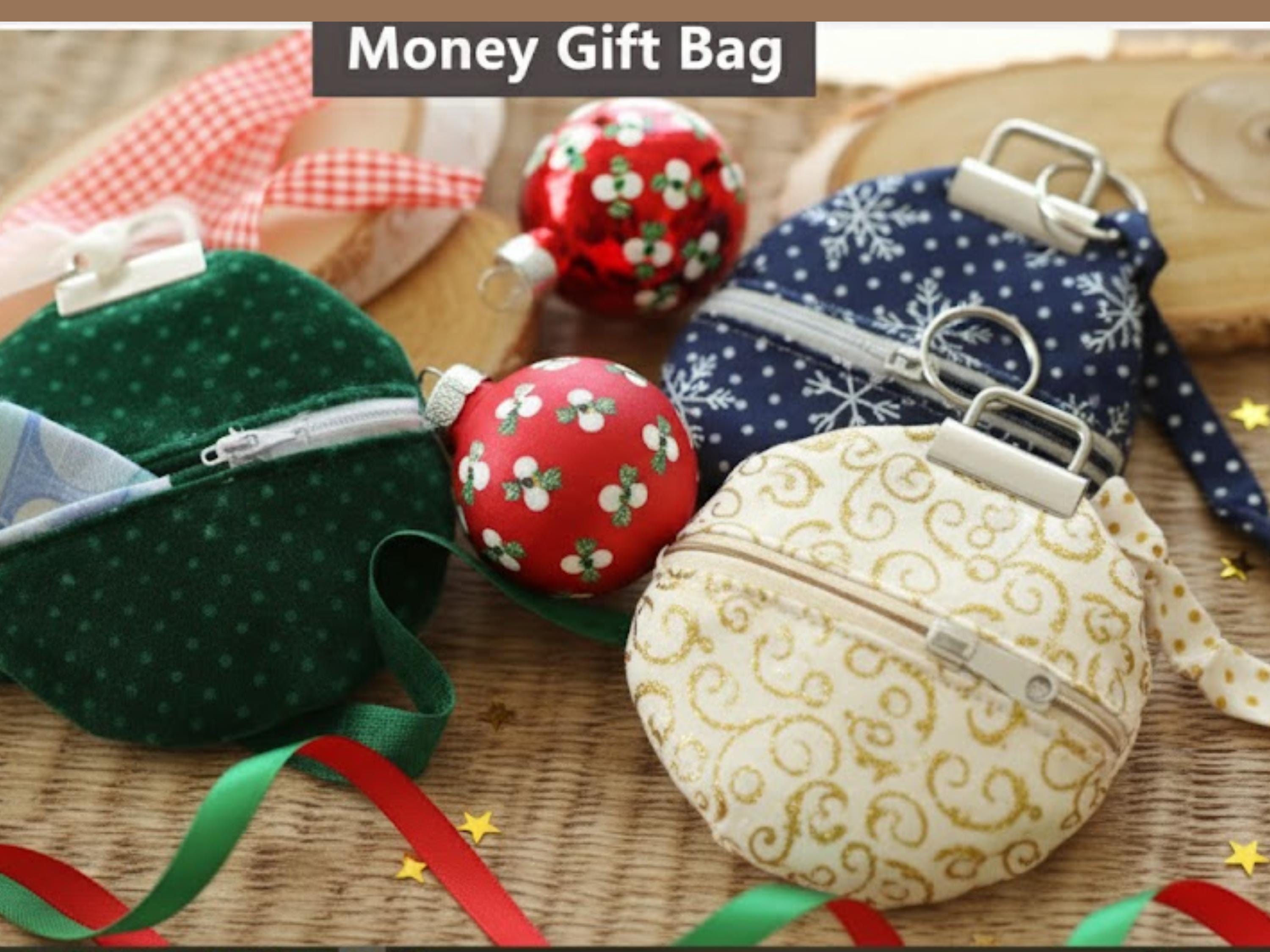 Easy Sewing Pattern -christmas Money Gift Bag Sewing Pattern PDF | Easy ...