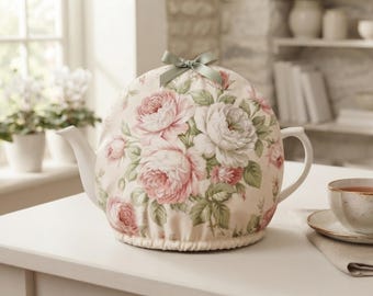 Tea Cozy Sewing Pattern PDF, Dome Teapot Cozy Pattern, Farmhouse Floral Cottagecore, Easy Beginner Sewing Tutorial, Instant Download