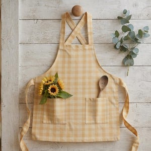 Pinafore Apron Sewing Pattern | Cross Back Kitchen Apron PDF | Easy Beginner + Illustrated Tutorial | A0, A4 & US Letter | XS-2XL