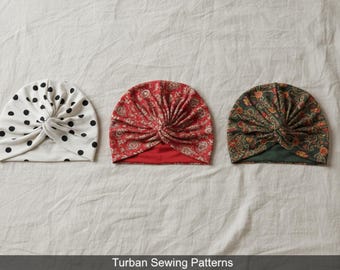 Vintage Turban Hat Sewing Pattern – Easy 1950s Style (Digital PDF)