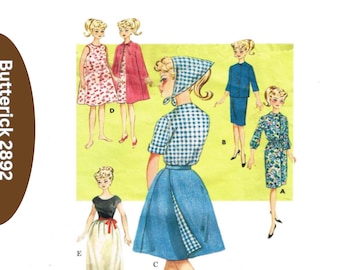 doll sewing pattern-11 1/2 inch fashion doll patterns-Fashion Doll Clothes Sewing Pattern - 11 1/2 Inch (Digital PDF)
