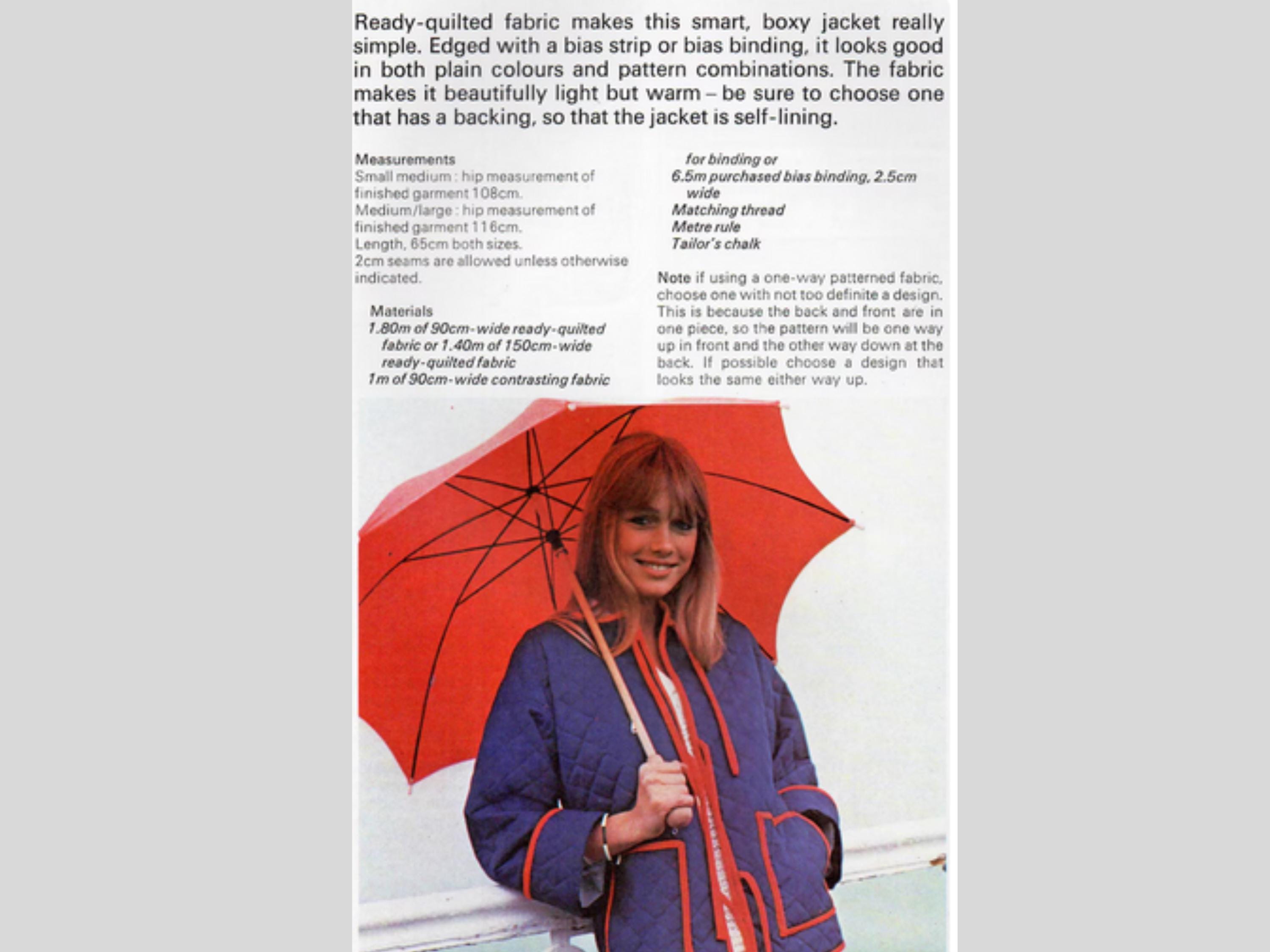 Boxy Jacket Pattern Easy Sewing Pattern - Quilted Boxy Jacket Kimono Womens One Size ...