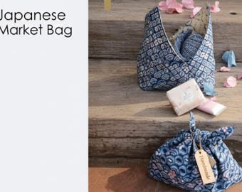 Japanese Folded Bag Sewing Pattern | Easy Origami Triangle Bag (PDF)