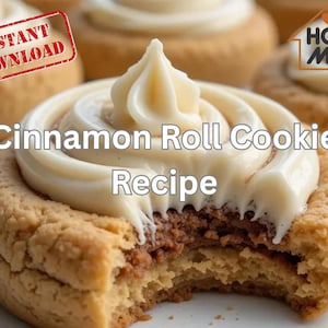Cinnamon Roll Cookie Recipe: Gourmet Dessert (PDF Download)
