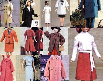 Vintage Doll Clothes Sewing Patterns – PDF E-Book Bundle (Digital Download)