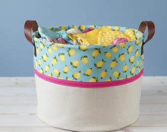 Quilt Basket Sewing Pattern: Fabric Baskets (PDF Pattern)