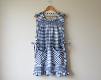 Vintage Apron Sewing Pattern – Smock with Pockets (Digital PDF)