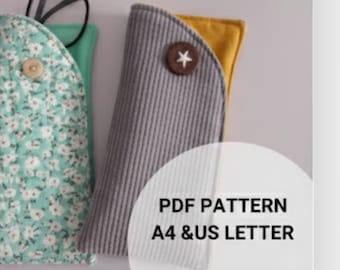 Sewing pattern Glasses  Case Pattern EASY For Beginners