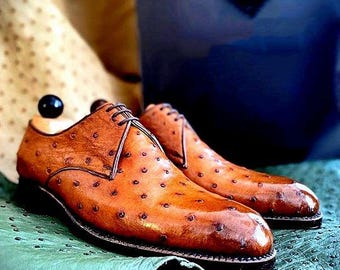 Handcrafted Textured Leather Oxford Shoes | Unique Pattern Dress Shoes
