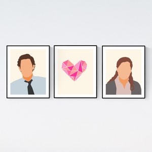 The Office TV Show - Jim and Pam Print Set - Etsy