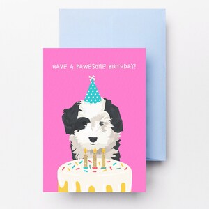 Funny Dog Birthday Card – Printable 5x7 Pet Lover Greeting – Pawesome Digital Download for Kids or Adults