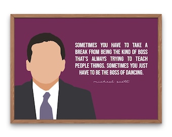 Het Office TV-programma, Michael Scott Quote, Stress Relief afdrukbaar
