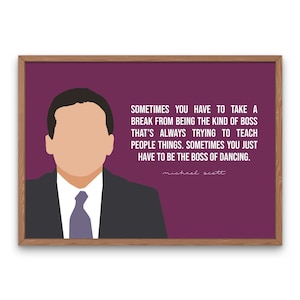 The Office TV-Show, Michael Scott Zitat, Stress Relief Printable