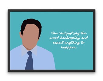 Oscar Martinez Bankruptcy Quote, The Office TV Show Fan Gift