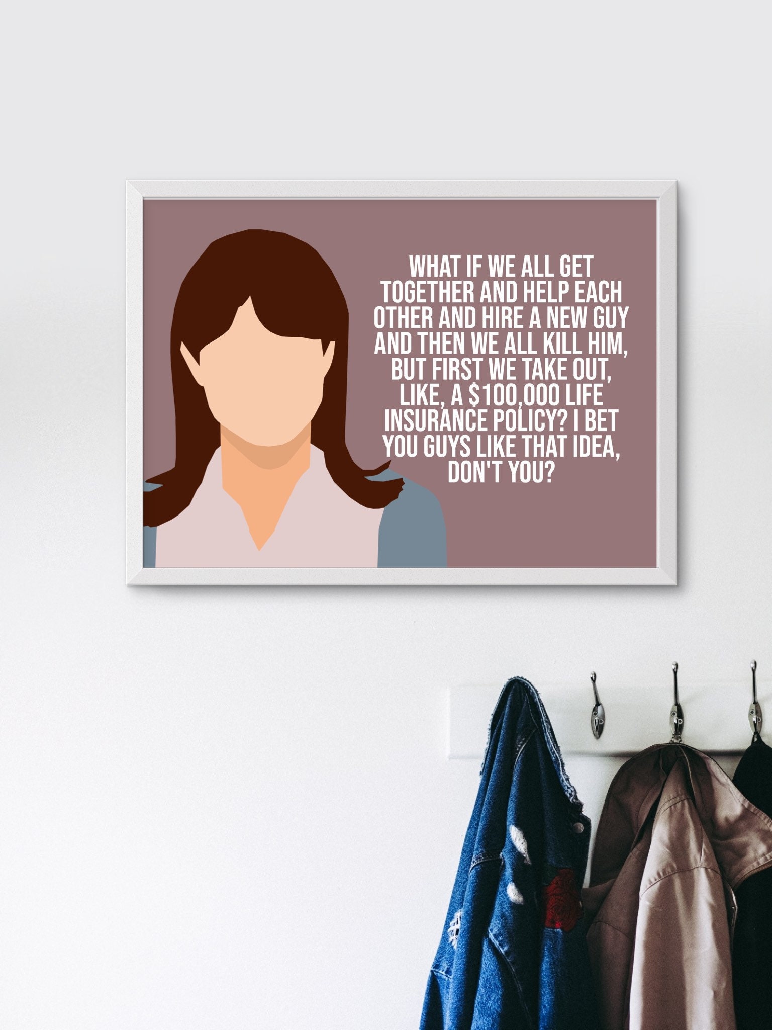 Erin The Office Quotes Erin Hannon The Office Quote Life Insurance Policy | Etsy Canada