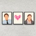 The Office TV Show Jim and Pam Print Set - Etsy
