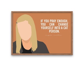 The Office Angela Martin - Cat Person Quote Printable