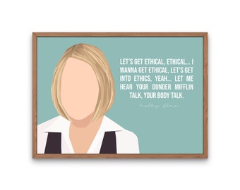 Holly Flax - The Office TV show art print, Let's Get Ethical