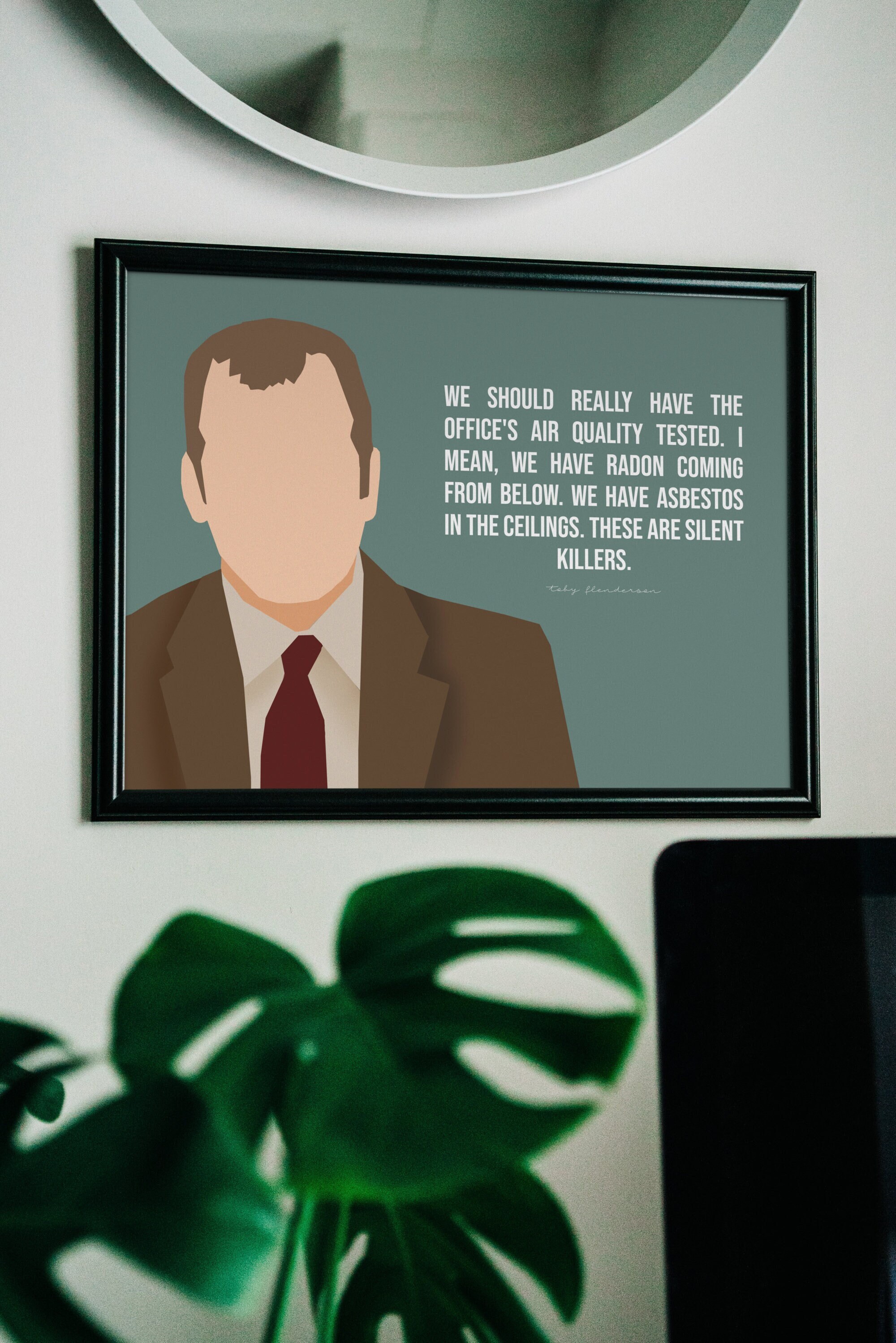 The Office TV Show Toby Flenderson Quote Fan Gift -  Israel