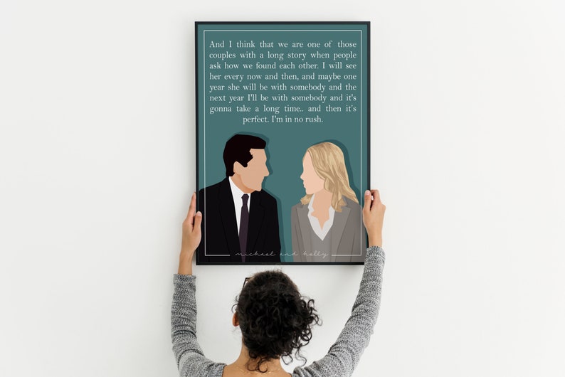 Michael and Holly Art Print the Office Couple Love Quote Etsy