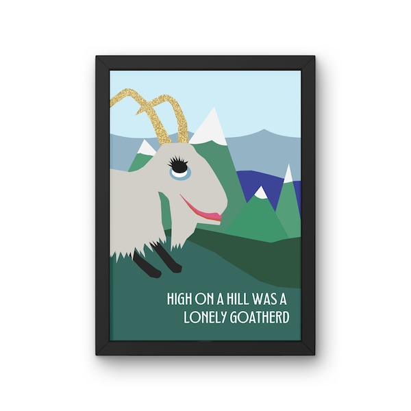 Sound of Music Poster, Lonely Goatherd Art