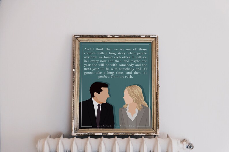 Michael and Holly Art Print The Office Couple, Love Quote, Printable Fan Gift image 5