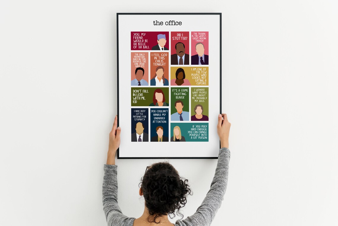The Office TV Show Characters Printable Poster With Quotes - Etsy