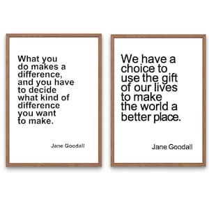 Jane Goodall Quote Set Printable