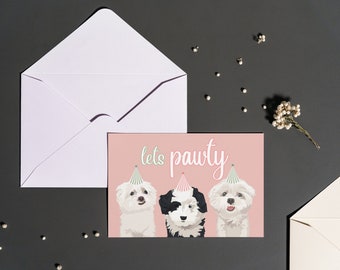 Dog Birthday Printable Greeting Card