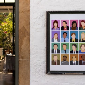 The Office tv show characters poster, the office gifts, minimal cast image 8