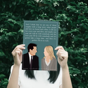Michael and Holly Art Print The Office Couple, Love Quote, Printable Fan Gift image 7