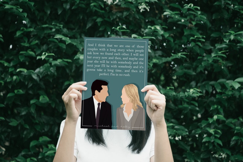 Michael and Holly Art Print The Office Couple, Love Quote, Printable Fan Gift image 7