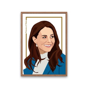 Princess of Wales, Kate Middleton Druckbare Kunst