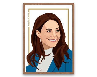 Princesa de Gales, Kate Middleton Arte imprimible