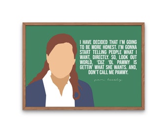 The Office TV Show Fan, Pam Beesly Quote | Dont Call Me Pammy