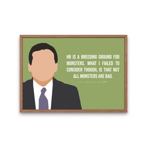 Michael Scott - HR is a breeding ground for monsters - The Office Quote