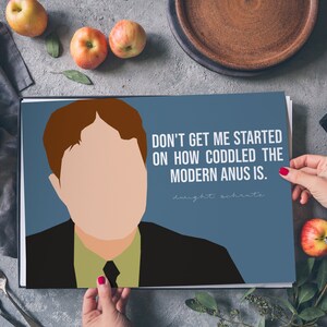 Dwight Schrute Modern Anus Quote The Office TV Show Decor image 5